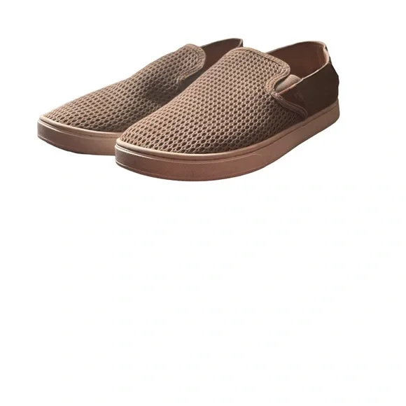 Olukai Pehuea Sneaker Slip On Flat Tapa Tan Beige Women Size 8.5 - Picture 5 of 9